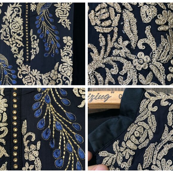 Formal Beaded Kurti | Indian Tunic Dress - Picture 3 of 9